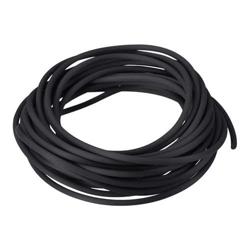 QUARKZMAN Gummikordelrohr 16ft 2mm Durchmesser 1mm Loch Schwarz Hohlschlauch für DIY Basteln Perlen Halsketten Armbänder QUARKZMAN Gummikordelrohr 16ft 2mm Durchmesser 1mm Loch Schwarz Hohlschlauch für DIY Basteln Perlen Halsketten Armbänder von QUARKZMAN