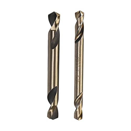 QUARKZMAN HSS Twist Doppelendbohrer Titanbeschichtung Gerader Schaft Spiral Rotary Tool 4,2 mm & 5,2 mm Bohrdurchmesser 20 Stück von QUARKZMAN