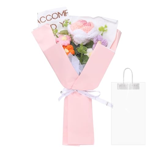 QUARKZMAN Häkelblumen, Künstliche Blumensträuße Rosen,Handgemachte Gehäkelte Blumen, Fertige Handgefertigte Blumen, Konservierte Blumen Für Muttertag, Farbverlaufspulver QUARKZMAN Häkelblumen, Künstliche Blumensträuße Rosen,Handgemachte Gehäkelte Blumen, Fertige Handgefertigte Blumen, Konservierte Blumen Für Muttertag, Farbverlaufspulver von QUARKZMAN