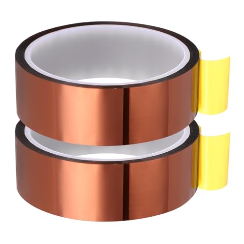 QUARKZMAN Heat Klebeband 2 Rollen 30mmx27m Hochtemperatur Hitze Beständiges Band für Sublimation Wärme Presse Wärme Transfer Platine Braun QUARKZMAN Heat Klebeband 2 Rollen 30mmx27m Hochtemperatur Hitze Beständiges Band für Sublimation Wärme Presse Wärme Transfer Platine Braun von QUARKZMAN
