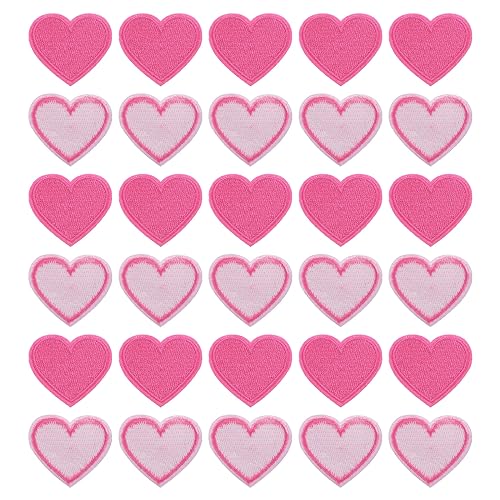 QUARKZMAN Flicken zum Aufbügeln Patches zum Aufbügeln Rose Rosa Bügelflicken Aufbügelbilder Herzförmige Aufnäher für Kleidung Jacken Rucksäcke Reparieren Dekorationen 30Stk,40x35mm QUARKZMAN Flicken zum Aufbügeln Patches zum Aufbügeln Rose Rosa Bügelflicken Aufbügelbilder Herzförmige Aufnäher für Kleidung Jacken Rucksäcke Reparieren Dekorationen 30Stk,40x35mm von QUARKZMAN