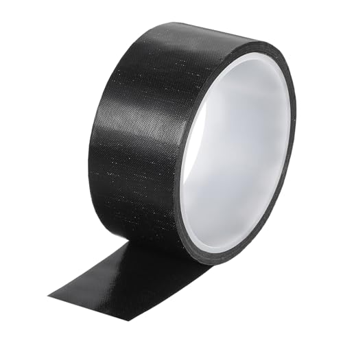 QUARKZMAN Hochtemperaturband 40mm PTFE-beschichtetes Gewebeklebeband hitzebeständiges Band für Vakuumversiegelungen Klebeband 10m/33ft Schwarz 0,18mm Dicke von QUARKZMAN