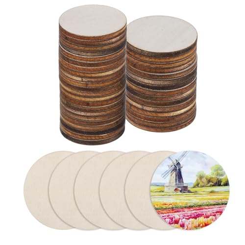 QUARKZMAN Holz zum Basteln, 100 Stück 3cm Holzscheiben Rund Deko zum Bemalen, für Hochzeit,DIY Basteln, Brandmalerei,Geschenk,Weihnachtsschmuck QUARKZMAN Holz zum Basteln, 100 Stück 3cm Holzscheiben Rund Deko zum Bemalen, für Hochzeit,DIY Basteln, Brandmalerei,Geschenk,Weihnachtsschmuck von QUARKZMAN