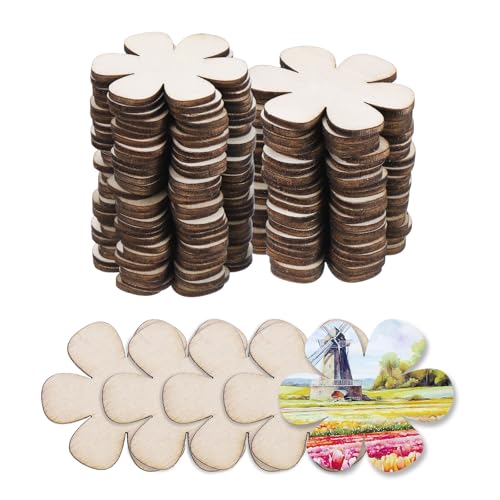 QUARKZMAN Holz zum Basteln, 50 Stück 5cm Holzblumen Deko zum Bemalen, für Hochzeit,DIY Basteln, Brandmalerei,Geschenk,Weihnachtsschmuck QUARKZMAN Holz zum Basteln, 50 Stück 5cm Holzblumen Deko zum Bemalen, für Hochzeit,DIY Basteln, Brandmalerei,Geschenk,Weihnachtsschmuck von QUARKZMAN