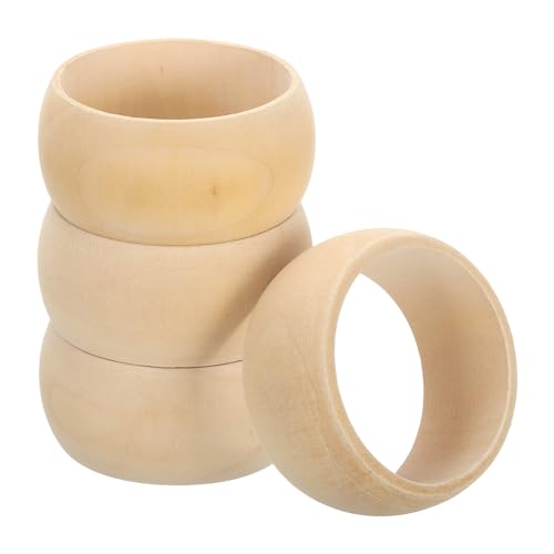 QUARKZMAN Holzarmband, 4 Stück 83mm - Retro-Makramee-Ring aus Holzscheit, unbehandelter glatter Holzkreis, Holzringe für Bastelarbeiten, Schmuck, DIY-Herstellung, Wohnkultur QUARKZMAN Holzarmband, 4 Stück 83mm - Retro-Makramee-Ring aus Holzscheit, unbehandelter glatter Holzkreis, Holzringe für Bastelarbeiten, Schmuck, DIY-Herstellung, Wohnkultur von QUARKZMAN