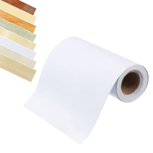 QUARKZMAN Holzmaserung Klebeband, 2" x 16Ft Selbstklebendes Holzmaserung Reparaturband Simuliertes Reparaturpatch für Wand Ecke Tisch Tür Böden Sofa Möbel (Weiß Holzmaserung) von QUARKZMAN