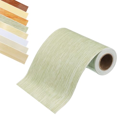 QUARKZMAN Holzmaserung Klebeband, 2" x 16Ft Selbstklebendes Holzmaserung Reparaturband Simuliertes Reparaturpatch für Wand Ecke Tisch Tür Böden Sofa Möbel Wohnkultur (Weiß Eiche) von QUARKZMAN