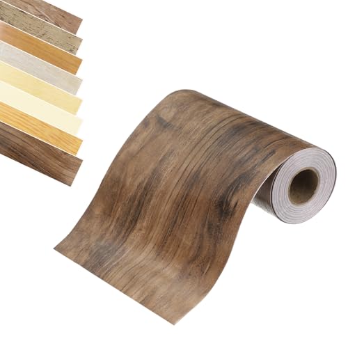 QUARKZMAN Holzmaserung Klebeband, 2" x 33 Ft Selbstklebendes Holzmaserung Reparaturband Simulierte Reparaturflicken für Wand Ecke Tisch Tür Böden Sofa Möbel Wohnkultur (Dunkelbraun) von QUARKZMAN