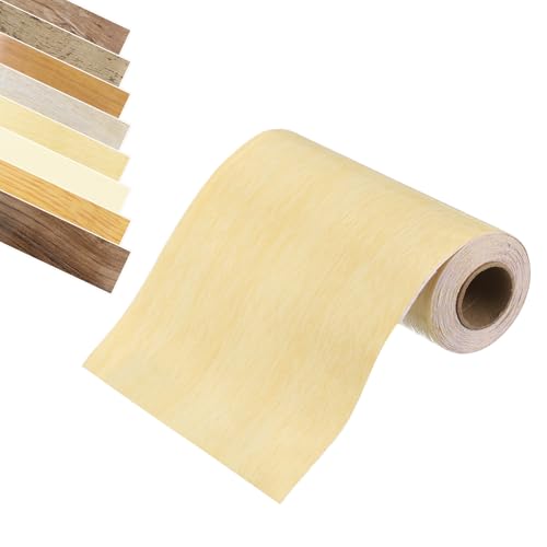 QUARKZMAN Holzmaserung Klebeband, 2" x 33Ft Selbstklebendes Holzmaserung Reparaturband Simuliertes Reparaturpatch für Wand Ecke Tisch Tür Böden Sofa Möbel (Beige Holzmaserung) von QUARKZMAN