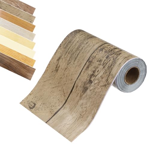 QUARKZMAN Holzmaserung Klebeband, 2" x 33Ft Selbstklebendes Holzmaserung Reparaturband Simuliertes Reparaturpatch für Wand Ecke Tisch Tür Böden Sofa Möbel (Grau/Braun Ahorn) von QUARKZMAN