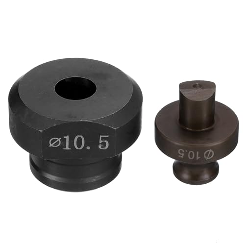 QUARKZMAN Hydraulische Lochstanzeinsätze 10,5 mm Präzises Rundloch Elektrisches Lochstanzen-Set für MHP-20 JP-20 Elektrische hydraulische Lochstanzen-Maschine, Burgund & Schwarz QUARKZMAN Hydraulische Lochstanzeinsätze 10,5 mm Präzises Rundloch Elektrisches Lochstanzen-Set für MHP-20 JP-20 Elektrische hydraulische Lochstanzen-Maschine, Burgund & Schwarz von QUARKZMAN