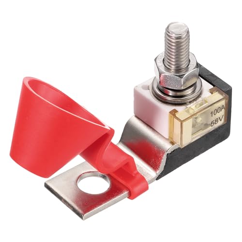 QUARKZMAN Klemmen Sicherung 100A, Terminal Blocksicherung 58V DC Marine-Batterie Sicherung mit Sicherungshalter für LKW Batterie Boot Auto QUARKZMAN Klemmen Sicherung 100A, Terminal Blocksicherung 58V DC Marine-Batterie Sicherung mit Sicherungshalter für LKW Batterie Boot Auto von QUARKZMAN
