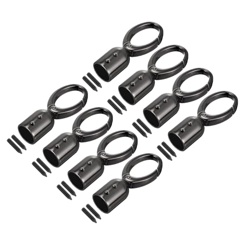 QUARKZMAN Kordel Endkappe 8Stk 15mm/0.6" Endkappe Trommel Perlen Endstücke Schnur mit Schrauben Suche für Tassel Schmuck Herstellung Tasche Riemen Basteln Schwarz QUARKZMAN Kordel Endkappe 8Stk 15mm/0.6" Endkappe Trommel Perlen Endstücke Schnur mit Schrauben Suche für Tassel Schmuck Herstellung Tasche Riemen Basteln Schwarz von QUARKZMAN