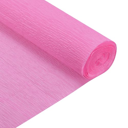 QUARKZMAN Krepppapier 50 x 210 cm Kräuselpapier Pastell Crepe Paper Seidenpapier Floristenkrepp Crepe-Papier zum Basteln Dekoration Geschenk Verpackung Blumen, Knalliges Pink QUARKZMAN Krepppapier 50 x 210 cm Kräuselpapier Pastell Crepe Paper Seidenpapier Floristenkrepp Crepe-Papier zum Basteln Dekoration Geschenk Verpackung Blumen, Knalliges Pink von QUARKZMAN