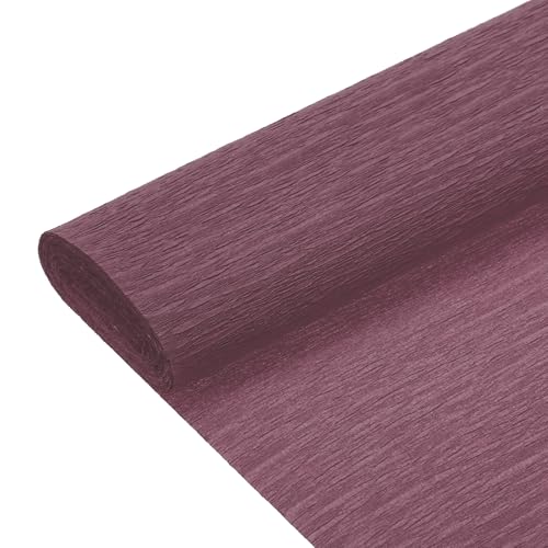 QUARKZMAN Krepppapier Dunkelrot 25 cm x 250 cm, Papierblumen Kreppband Crepe Papier, Floristenkrepp für Handwerke Party Schulpapier Kräuselpapier Verpackung Blumen DIY von QUARKZMAN