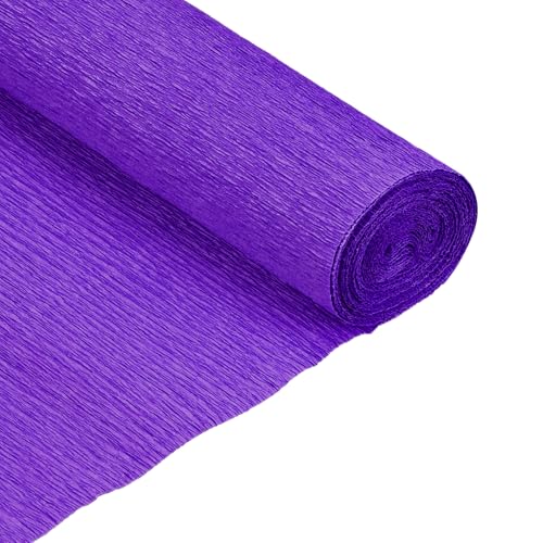 QUARKZMAN Krepppapier Tiefes Lila 50 x 230 cm, Papierblumen Kreppband Crepe Papier, Floristenkrepp für Handwerke Party Schulpapier Kräuselpapier Verpackung Blumen DIY, 2 Rollen QUARKZMAN Krepppapier Tiefes Lila 50 x 230 cm, Papierblumen Kreppband Crepe Papier, Floristenkrepp für Handwerke Party Schulpapier Kräuselpapier Verpackung Blumen DIY, 2 Rollen von QUARKZMAN