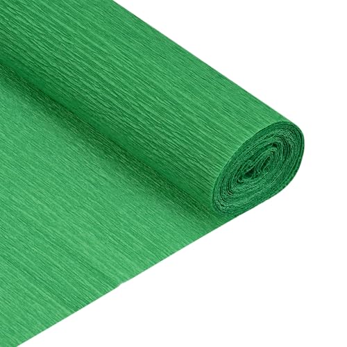 QUARKZMAN Krepppapierrolle 5 Fuß Lang 20 Zoll Breit Für Hochzeitszeremonie Verschiedene Große Festivals Dekoration Dunkelgrün Packung Mit 2 von QUARKZMAN