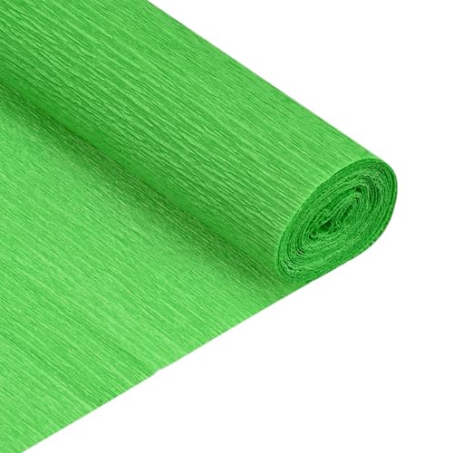 QUARKZMAN Krepppapierrolle 5 Fuß Lang 20 Zoll Breit Für Hochzeitszeremonie Verschiedene Große Festivals Dekoration Hellgrün von QUARKZMAN