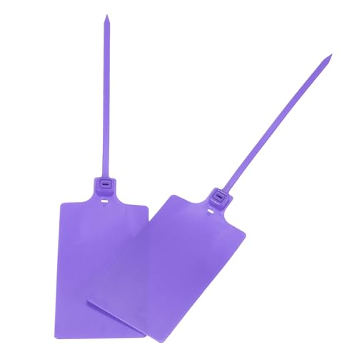 QUARKZMAN Kunststoffdichtungen Versandetiketten, für Kunststoffbindemarken Produktidentifikationsetiketten, Ventilmarkierung, Außenkennzeichnung, 2,3x3,9 Zoll Lila 25er-Packungen QUARKZMAN Kunststoffdichtungen Versandetiketten, für Kunststoffbindemarken Produktidentifikationsetiketten, Ventilmarkierung, Außenkennzeichnung, 2,3x3,9 Zoll Lila 25er-Packungen von QUARKZMAN