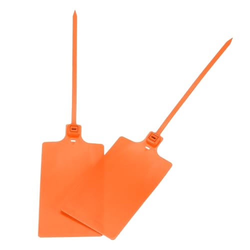 QUARKZMAN Kunststoffdichtungen Versandetiketten, für Kunststoffbindemarken Produktidentifikationsetiketten, Ventilmarkierung, Außenkennzeichnung, 2,3x3,9 Zoll Orange 50er-Packungen QUARKZMAN Kunststoffdichtungen Versandetiketten, für Kunststoffbindemarken Produktidentifikationsetiketten, Ventilmarkierung, Außenkennzeichnung, 2,3x3,9 Zoll Orange 50er-Packungen von QUARKZMAN