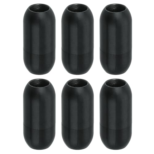 QUARKZMAN Leder Kordel Endkappen, 6 Stück Armband Verschluss 5mm Loch Edelstahl Verschlüsse Leder Armbandverschlüsse für Armbänder Herstellung DIY Zubehör Schmuckverschluss, Schwarz QUARKZMAN Leder Kordel Endkappen, 6 Stück Armband Verschluss 5mm Loch Edelstahl Verschlüsse Leder Armbandverschlüsse für Armbänder Herstellung DIY Zubehör Schmuckverschluss, Schwarz von QUARKZMAN