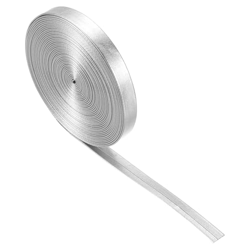 QUARKZMAN Lederstreifen 0,31" breit 197" lang Metallisches Flaches Kunstleder Gürtelband Weiche Riemen für Basteln DIY Nähen Zugseile, Silber QUARKZMAN Lederstreifen 0,31" breit 197" lang Metallisches Flaches Kunstleder Gürtelband Weiche Riemen für Basteln DIY Nähen Zugseile, Silber von QUARKZMAN