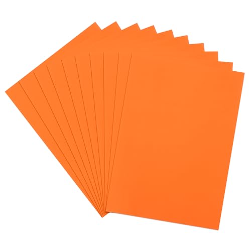 QUARKZMAN Leuchtpapier im Dunkeln 40 Blatt Blanko Neon-Karton 8"x11" 250gsm Fluoreszierendes Schwarzlicht-Poster für Party Dance Floor Geisterbedarf, Orange von QUARKZMAN