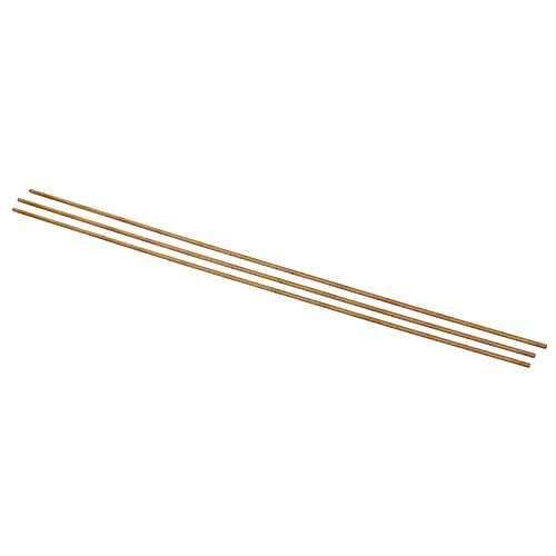 QUARKZMAN M2x250mm 0.4mm Steigung Vollgewindestangen x 3 Stück 304 Edelstahl Außengewindestange für Bolzen und Klemmen und Aufhänger und U-Bolzen Gold von QUARKZMAN