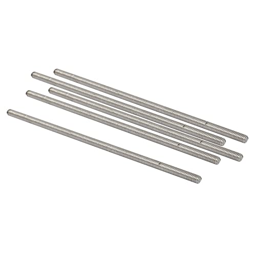 QUARKZMAN M4 x 140mm 0.7mm Steigung Vollgewindestangen x 5 Stück 304 Edelstahl Außengewindestange für Bolzen und Klemmen und Aufhänger und U-Bolzen Silber QUARKZMAN M4 x 140mm 0.7mm Steigung Vollgewindestangen x 5 Stück 304 Edelstahl Außengewindestange für Bolzen und Klemmen und Aufhänger und U-Bolzen Silber von QUARKZMAN