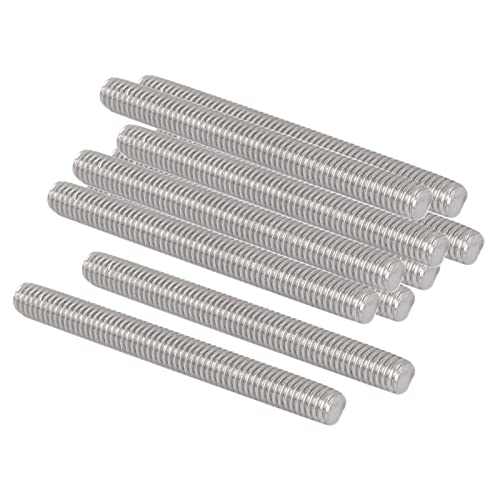 QUARKZMAN M6 x 60mm 1mm Steigung Vollgewindestangen x 10 Stück 304 Edelstahl Außengewindestange für Bolzen und Klemmen und Aufhänger und U-Bolzen Silber QUARKZMAN M6 x 60mm 1mm Steigung Vollgewindestangen x 10 Stück 304 Edelstahl Außengewindestange für Bolzen und Klemmen und Aufhänger und U-Bolzen Silber von QUARKZMAN