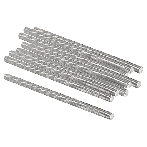 QUARKZMAN M8 x 150mm 1.25mm Steigung Vollgewindestangen x 10 Stück 304 Edelstahl Außengewindestange für Bolzen und Klemmen und Aufhänger und U-Bolzen Silber QUARKZMAN M8 x 150mm 1.25mm Steigung Vollgewindestangen x 10 Stück 304 Edelstahl Außengewindestange für Bolzen und Klemmen und Aufhänger und U-Bolzen Silber von QUARKZMAN
