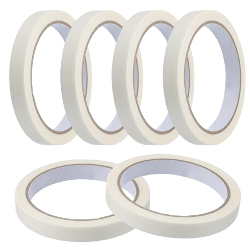 QUARKZMAN Malerkrepp 12 mm x 20 Meter Malerband Klebeband Für DIY Basteln Kunst Wandmalerei Beschriftung Auto Zuhause Büro Dekoration Weiß Packung Mit 6 QUARKZMAN Malerkrepp 12 mm x 20 Meter Malerband Klebeband Für DIY Basteln Kunst Wandmalerei Beschriftung Auto Zuhause Büro Dekoration Weiß Packung Mit 6 von QUARKZMAN