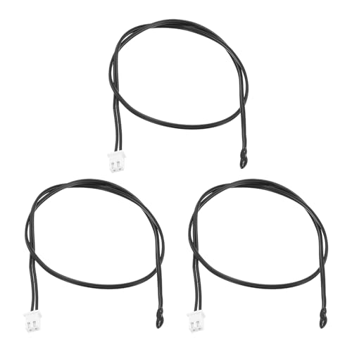 QUARKZMAN NTC 15K Temperatursensor, 3 Stück Epoxidharz Temperatursensor Sonde Wasserdicht Thermometer-Verlängerungskabel mit XH2.54-2P-Anschluss (40cm) von QUARKZMAN