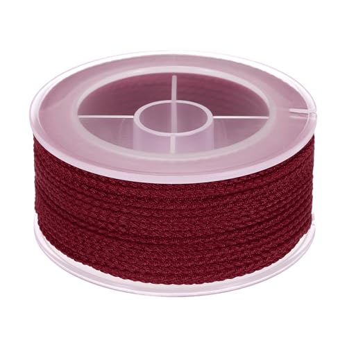 QUARKZMAN Nylonfaden Schnur Perlenkordel, 52ft Dehnbar Geflochtene Armbänder Schnur Seil für Schmuckherstellung DIY Handwerk Halsketten, Rot QUARKZMAN Nylonfaden Schnur Perlenkordel, 52ft Dehnbar Geflochtene Armbänder Schnur Seil für Schmuckherstellung DIY Handwerk Halsketten, Rot von QUARKZMAN
