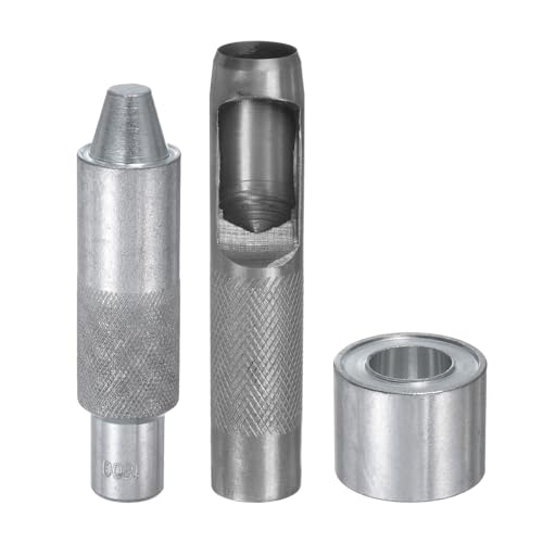 QUARKZMAN Ösenlochstanze Werkzeug 18mm/0.71" Leder Hohlstanzwerkzeug 18mm Montagewerkzeug 45# Stahl Ösenwerkzeug Set mit Basis für Stoff Kleidung Handwerk Taschen QUARKZMAN Ösenlochstanze Werkzeug 18mm/0.71" Leder Hohlstanzwerkzeug 18mm Montagewerkzeug 45# Stahl Ösenwerkzeug Set mit Basis für Stoff Kleidung Handwerk Taschen von QUARKZMAN