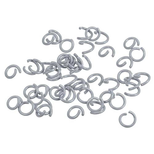 QUARKZMAN Offene Biegeringe, 8 mm, bunte O-Ring-Verbindungsstücke für die Herstellung von DIY-Schmuck, Kohlenstoffstahl, grau, 200 Stück QUARKZMAN Offene Biegeringe, 8 mm, bunte O-Ring-Verbindungsstücke für die Herstellung von DIY-Schmuck, Kohlenstoffstahl, grau, 200 Stück von QUARKZMAN