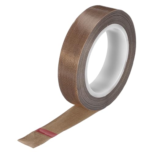 QUARKZMAN PTFE Band 13mm x 0.18mm x 9m (B*D*L), Selbstklebend PTFE Gewindedichtband PTFE Isolierband für Vakuummaschine Lebensmitteldichtung, Hitzebeständiges Klebeband Braun von QUARKZMAN