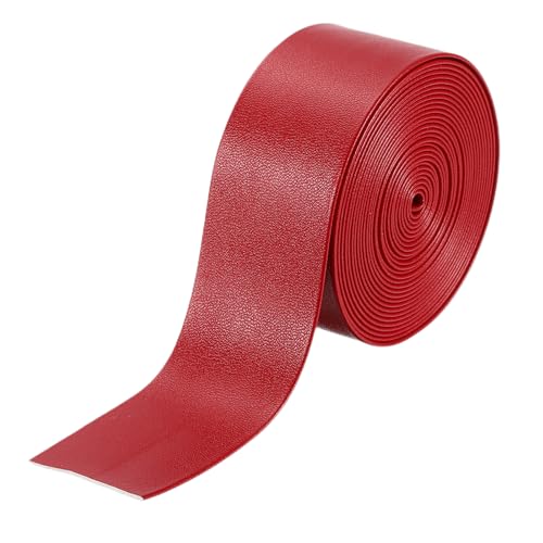 QUARKZMAN PU Lederriemen, 30mm*3m Lederband flach Lederbesatzband Umklappbare Lederstreifen Kunstleder Zum Selbernähen Basteln Handtaschen Schulranzen Rucksäcke - Rot QUARKZMAN PU Lederriemen, 30mm*3m Lederband flach Lederbesatzband Umklappbare Lederstreifen Kunstleder Zum Selbernähen Basteln Handtaschen Schulranzen Rucksäcke - Rot von QUARKZMAN