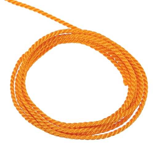 QUARKZMAN Packschnur Kordelband, 1mmX5m 3 Stränge Polypropylen Geflochtenes Seil Schnur für Handwerk Geschenktüte Vorhang Rope Weihnachtsdekoration, Kordel Orange QUARKZMAN Packschnur Kordelband, 1mmX5m 3 Stränge Polypropylen Geflochtenes Seil Schnur für Handwerk Geschenktüte Vorhang Rope Weihnachtsdekoration, Kordel Orange von QUARKZMAN