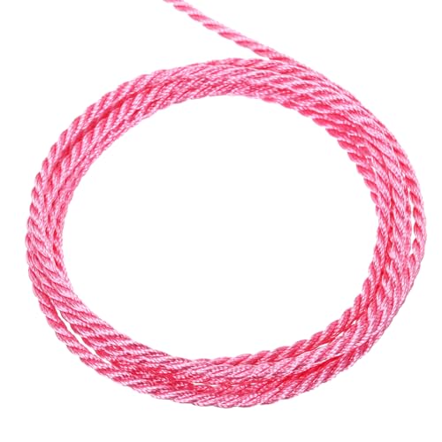 QUARKZMAN Packschnur Kordelband, 2mm x 15m 3 Stränge Polypropylen Geflochtenes Seil Schnur für Handwerk Geschenktüte Vorhang Rope Weihnachtsdekoration, Kordel Rosa QUARKZMAN Packschnur Kordelband, 2mm x 15m 3 Stränge Polypropylen Geflochtenes Seil Schnur für Handwerk Geschenktüte Vorhang Rope Weihnachtsdekoration, Kordel Rosa von QUARKZMAN