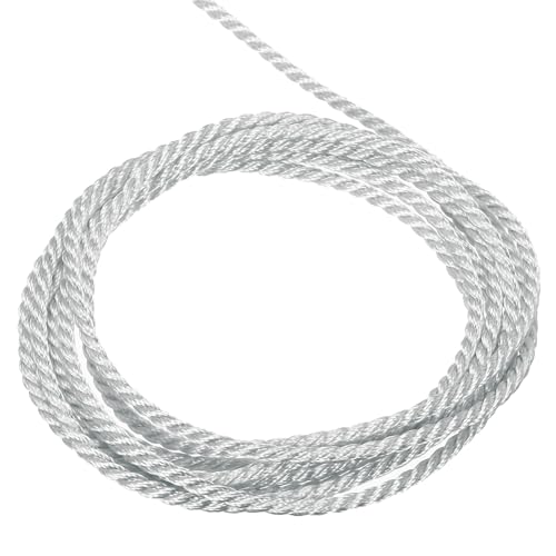QUARKZMAN Packschnur Kordelband, 2mm x 15m 3 Stränge Polypropylen Geflochtenes Seil Schnur für Handwerk Geschenktüte Vorhang Rope Weihnachtsdekoration, Kordel Silbergrau QUARKZMAN Packschnur Kordelband, 2mm x 15m 3 Stränge Polypropylen Geflochtenes Seil Schnur für Handwerk Geschenktüte Vorhang Rope Weihnachtsdekoration, Kordel Silbergrau von QUARKZMAN