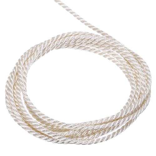 QUARKZMAN Packschnur Kordelband, 2mm x 5m 3 Stränge Polypropylen Geflochtenes Seil Schnur für Handwerk Geschenktüte Vorhang Rope Weihnachtsdekoration, Kordel Cremeweiß QUARKZMAN Packschnur Kordelband, 2mm x 5m 3 Stränge Polypropylen Geflochtenes Seil Schnur für Handwerk Geschenktüte Vorhang Rope Weihnachtsdekoration, Kordel Cremeweiß von QUARKZMAN