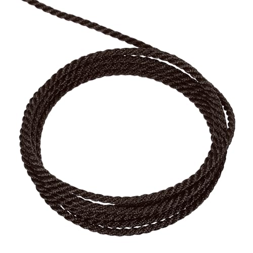 QUARKZMAN Packschnur Kordelband, 2mm x 5m 3 Stränge Polypropylen Geflochtenes Seil Schnur für Handwerk Geschenktüte Vorhang Rope Weihnachtsdekoration, Kordel Dunkelbraun QUARKZMAN Packschnur Kordelband, 2mm x 5m 3 Stränge Polypropylen Geflochtenes Seil Schnur für Handwerk Geschenktüte Vorhang Rope Weihnachtsdekoration, Kordel Dunkelbraun von QUARKZMAN