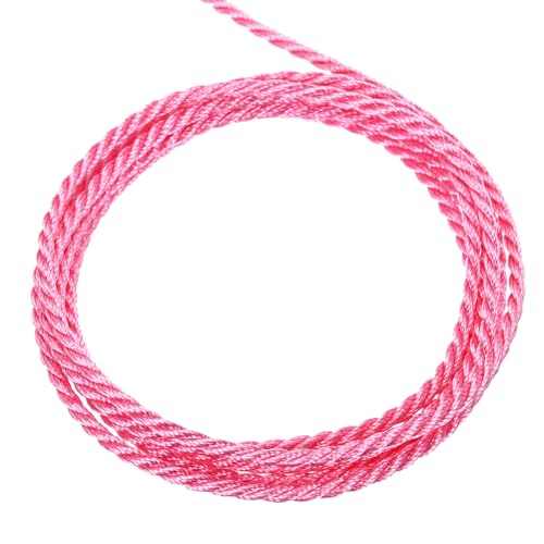 QUARKZMAN Packschnur Kordelband, 2mm x 5m 3 Stränge Polypropylen Geflochtenes Seil Schnur für Handwerk Geschenktüte Vorhang Rope Weihnachtsdekoration, Kordel Rosa QUARKZMAN Packschnur Kordelband, 2mm x 5m 3 Stränge Polypropylen Geflochtenes Seil Schnur für Handwerk Geschenktüte Vorhang Rope Weihnachtsdekoration, Kordel Rosa von QUARKZMAN
