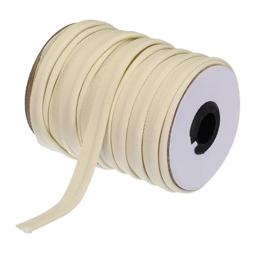 QUARKZMAN Paspelband Verzierung 30 Yards 1/2 Zoll Paspelband zum Nähen DIY Basteln Stoffkantenverzierung Beige von QUARKZMAN