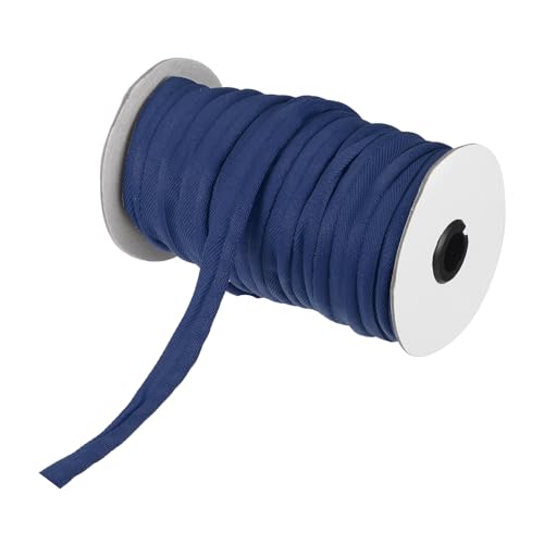 QUARKZMAN Paspelbandbesatz 30 Yards 5/8 Zoll Paspelband für Nähen DIY Handwerk Stoffkantenbesatz Dunkelblau von QUARKZMAN