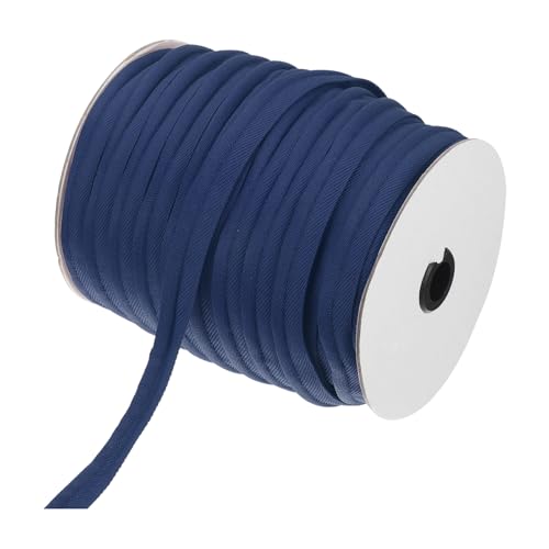 QUARKZMAN Paspelbandbesatz 65 Yards 5/8 Zoll Paspelband für Nähen DIY Handwerk Stoffkantenbesatz Dunkelblau von QUARKZMAN