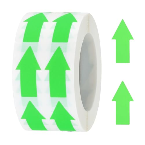 QUARKZMAN Pfeil Aufkleber Etikett 1000 Stück, 3cm Kleber Farbe Kodierzeichen Aufkleber für Gasrichtung Inspektion, Produkte Inspektions und Wegweiser, Fluoreszierendes Grün QUARKZMAN Pfeil Aufkleber Etikett 1000 Stück, 3cm Kleber Farbe Kodierzeichen Aufkleber für Gasrichtung Inspektion, Produkte Inspektions und Wegweiser, Fluoreszierendes Grün von QUARKZMAN
