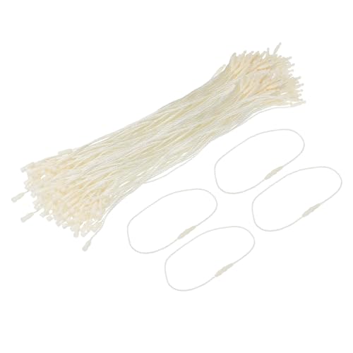 QUARKZMAN Polyester-Seil Hängetag-Schnappverschluss Stift Schlaufe Preisschildbefestigung, Kunststoffetikettenbinder 190mm/7,48 Zoll Länge, 1mm/0,04 Zoll Durchmesser, Packung mit 200, Beige QUARKZMAN Polyester-Seil Hängetag-Schnappverschluss Stift Schlaufe Preisschildbefestigung, Kunststoffetikettenbinder 190mm/7,48 Zoll Länge, 1mm/0,04 Zoll Durchmesser, Packung mit 200, Beige von QUARKZMAN