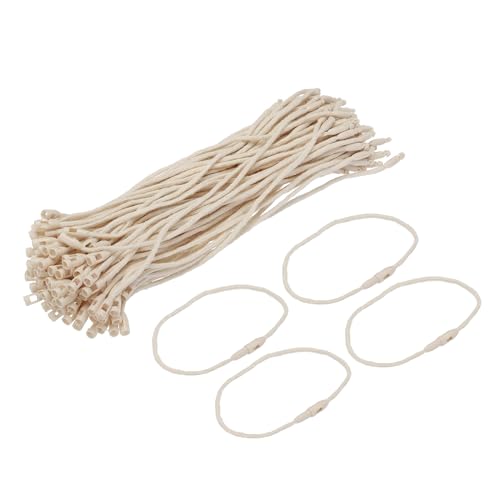 QUARKZMAN Polyester-Seil Hängetag-Schnappverschluss Stift Schlaufe Preisschildbefestigung Kunststoffetikettenbinder 190mm/7,48 Zoll Länge, 1,8mm/0,07 Zoll Durchmesser, Packung mit 200, Beige QUARKZMAN Polyester-Seil Hängetag-Schnappverschluss Stift Schlaufe Preisschildbefestigung Kunststoffetikettenbinder 190mm/7,48 Zoll Länge, 1,8mm/0,07 Zoll Durchmesser, Packung mit 200, Beige von QUARKZMAN